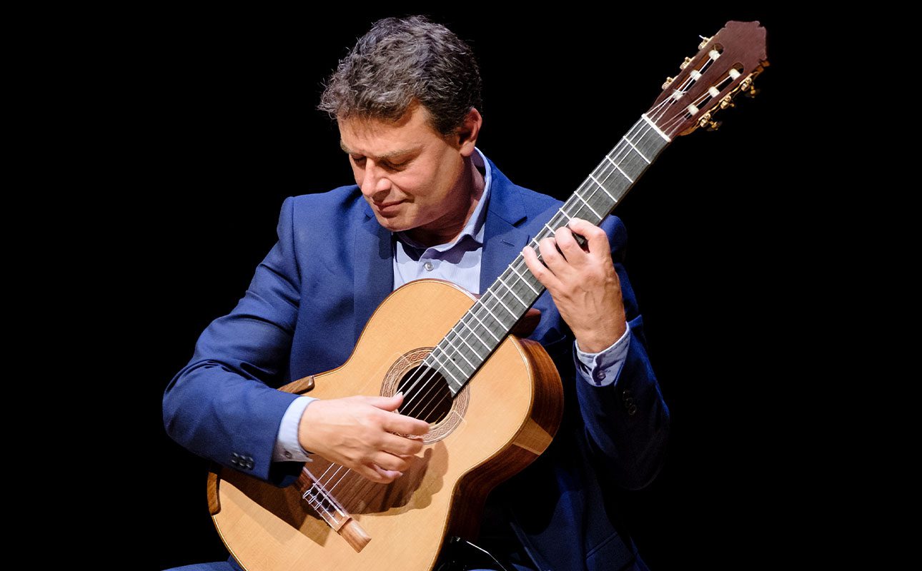World-renowned guitarist performing an eclectic programme including Tippett's The Blue Guitar and music by Piazzolla.