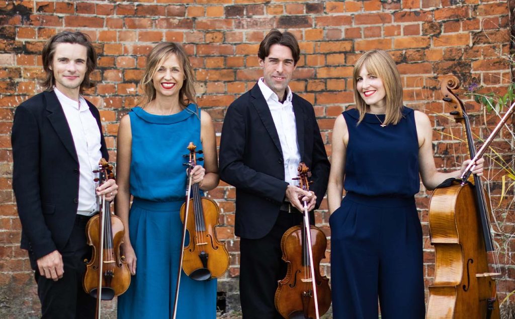 The Sacconi Quartet with Anna Tilbrook perform The Trout by Schubert and a new piece by Jonathan Dove at JAM on the Marsh