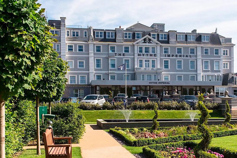 Hythe Imperial Hotel is overlooking the English Channel that offers great rooms, food and drink during JAM on the Marsh.