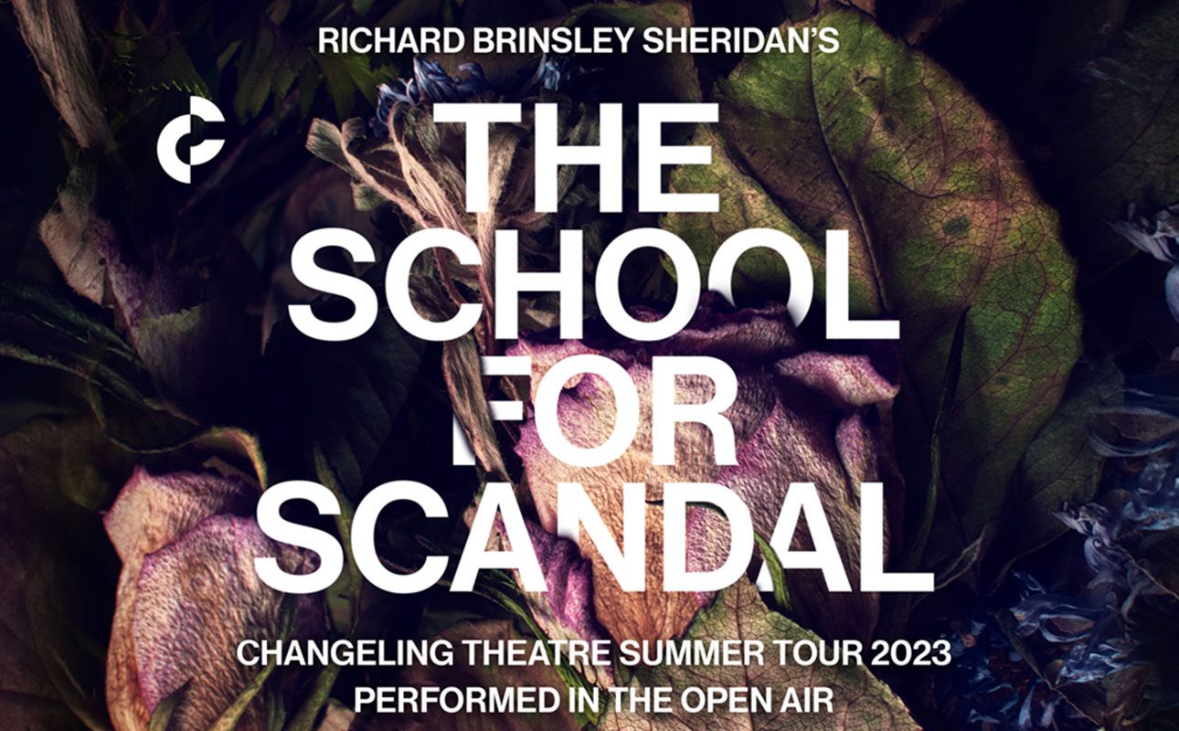 Changeling Theatre performs Sheridan's The School for Scandal as outdoor theatre in JAM on the Marsh in Kent.