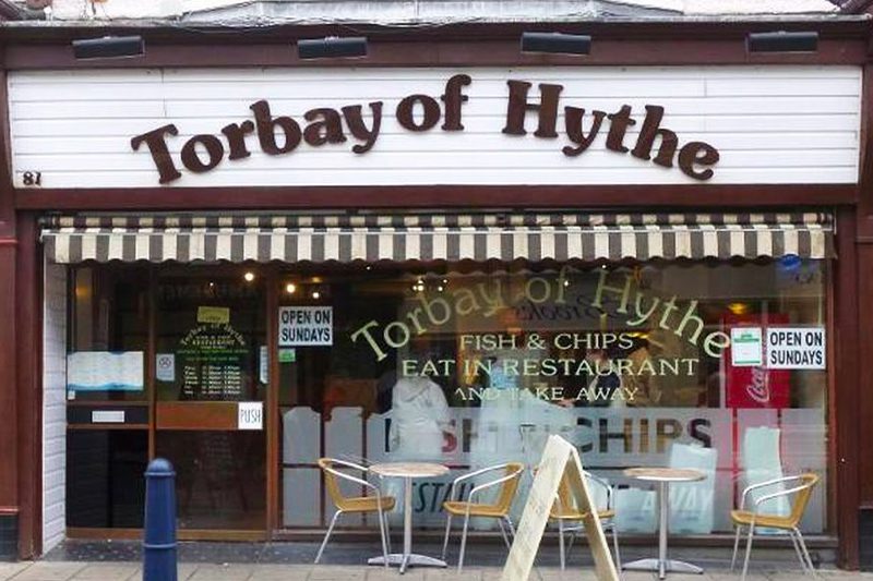 The best fish and chips restaurant Torbay of Hythe in Hythe is part of JAM on the Marsh summer festival in Kent.