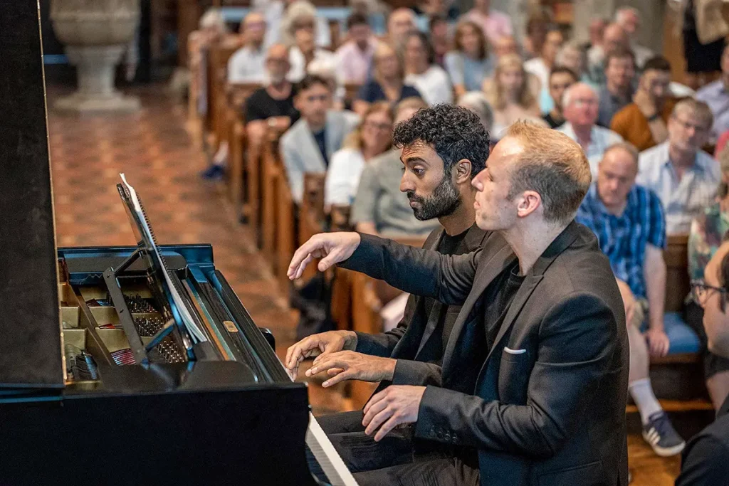 John Frederick Hudson and Cyrill Ibrahim perform Stravinsky's The Rite of Spring and a new commission by royal composer Paul Mealor in the JAM on the Marsh arts festival.
