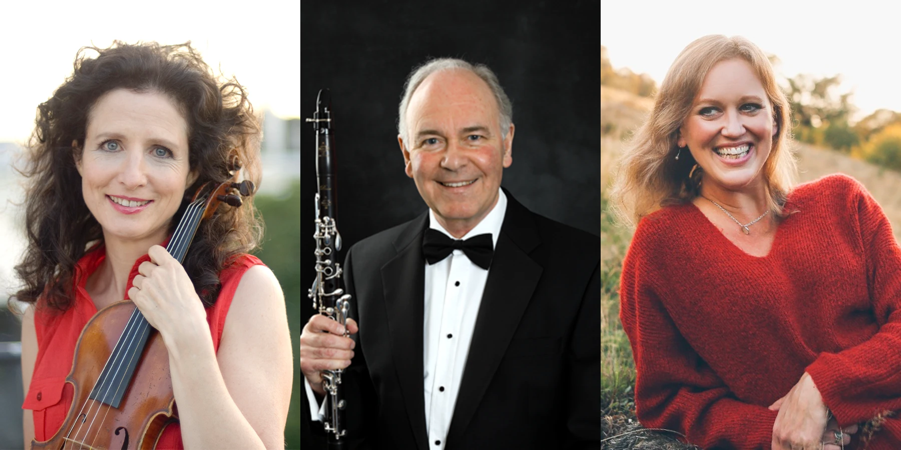 Pianist Anna Tilbrook, violinist Madeleine Mitchell and clarinettist David Campbell perform works by Delius, Elgar, Holst, Maxwell Davies and Birtwistle at JAM on the Marsh.